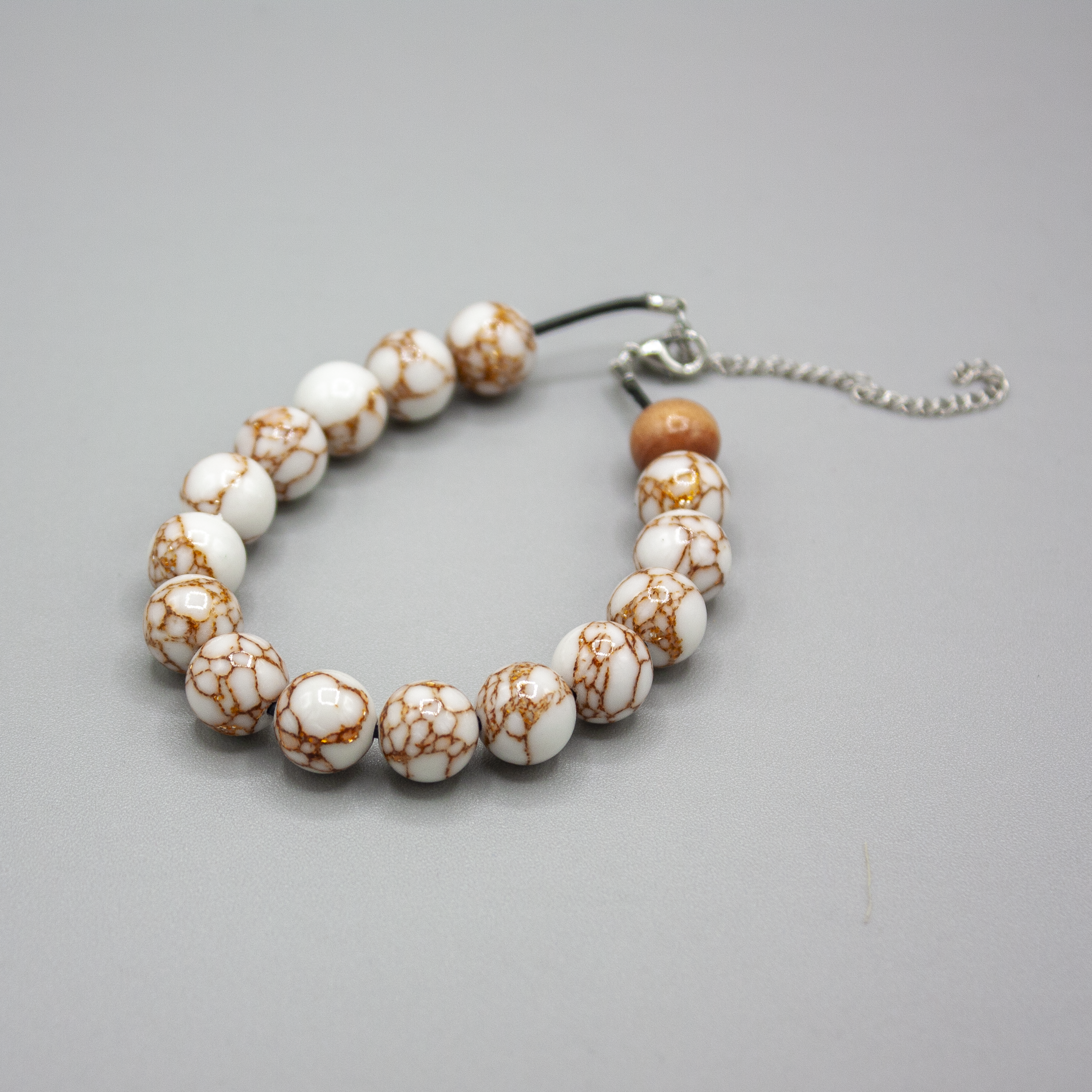 Brown and white